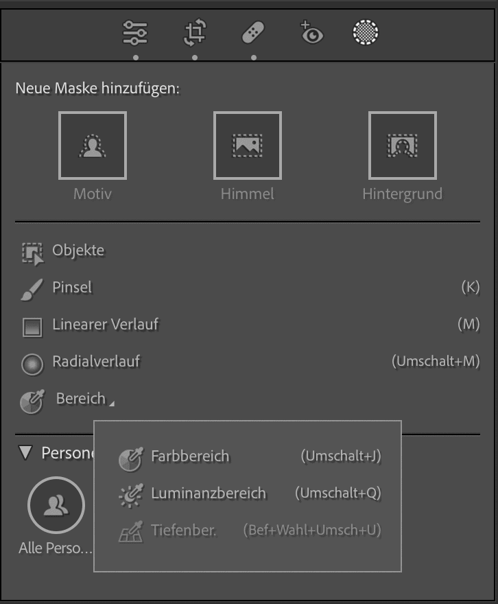 Masken in Lightroom